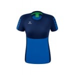 Erima Sport-Shirt Six Wings (100% Polyester, taillierter Schnitt, schnelltrocknend) royalblau/navyblau Damen
